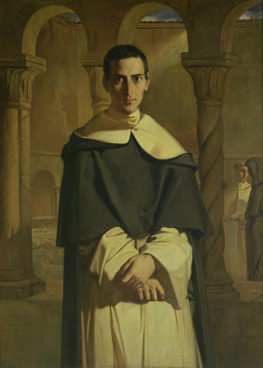 Portrett av Jean Baptiste Henri Lacordaire (1802-61), fransk prelat og teolog, 1841 av Théodore Chassériau