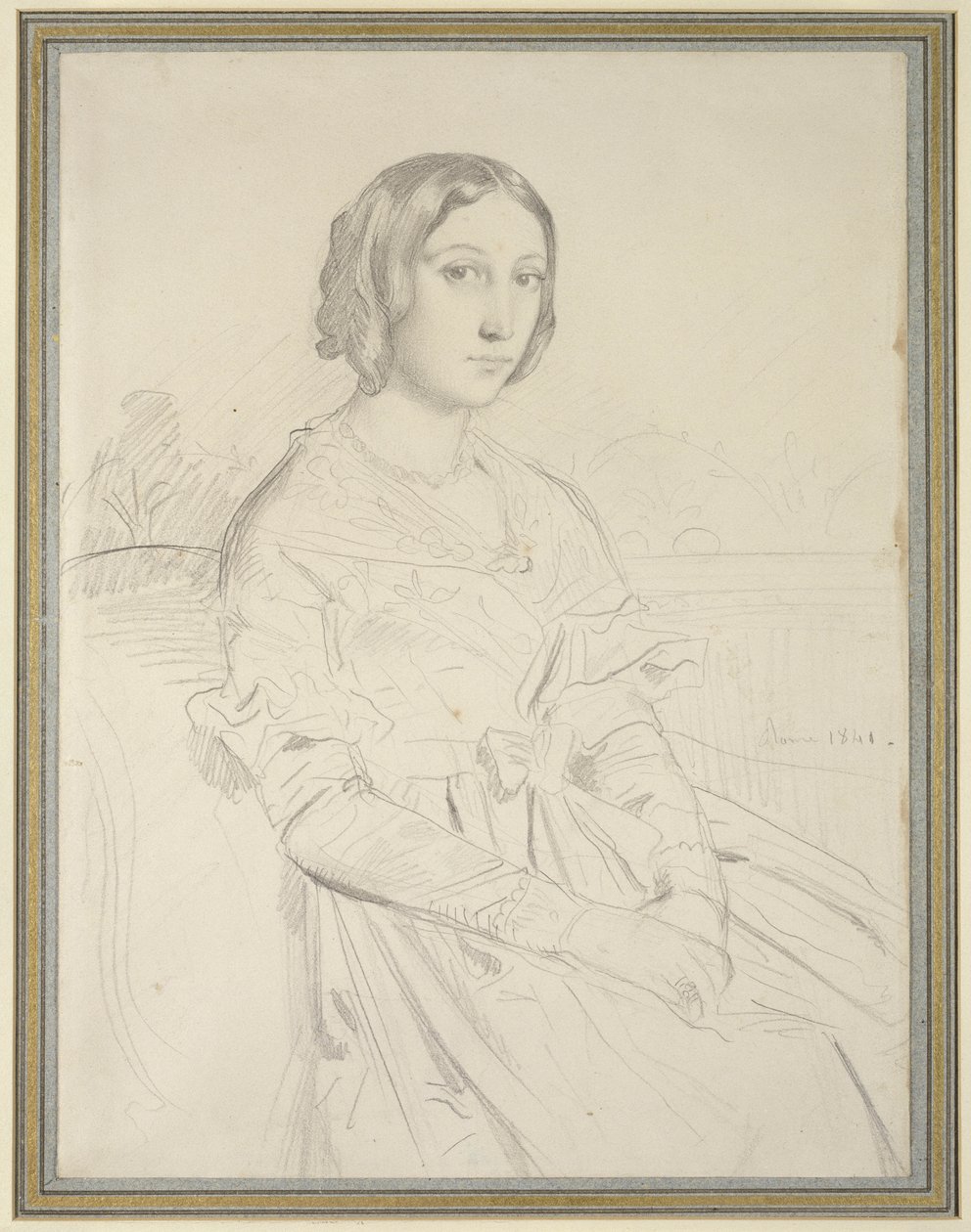 Portrett av en ung kvinne, 1841 av Théodore Chassériau