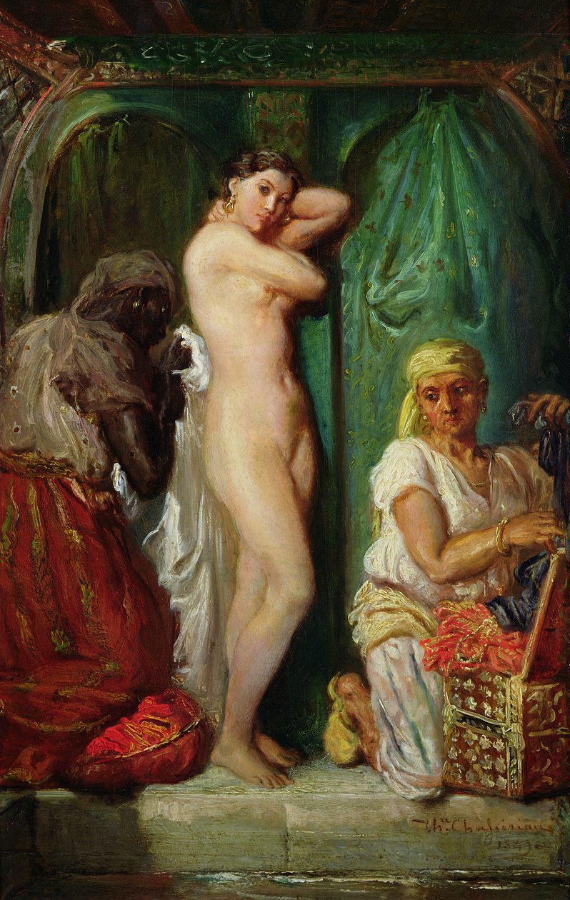 The Bath in the Harem, 1849 av Théodore Chassériau