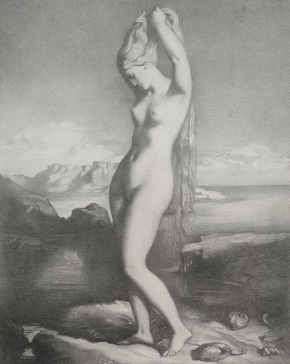 Venus Anadyomena av Théodore Chassériau
