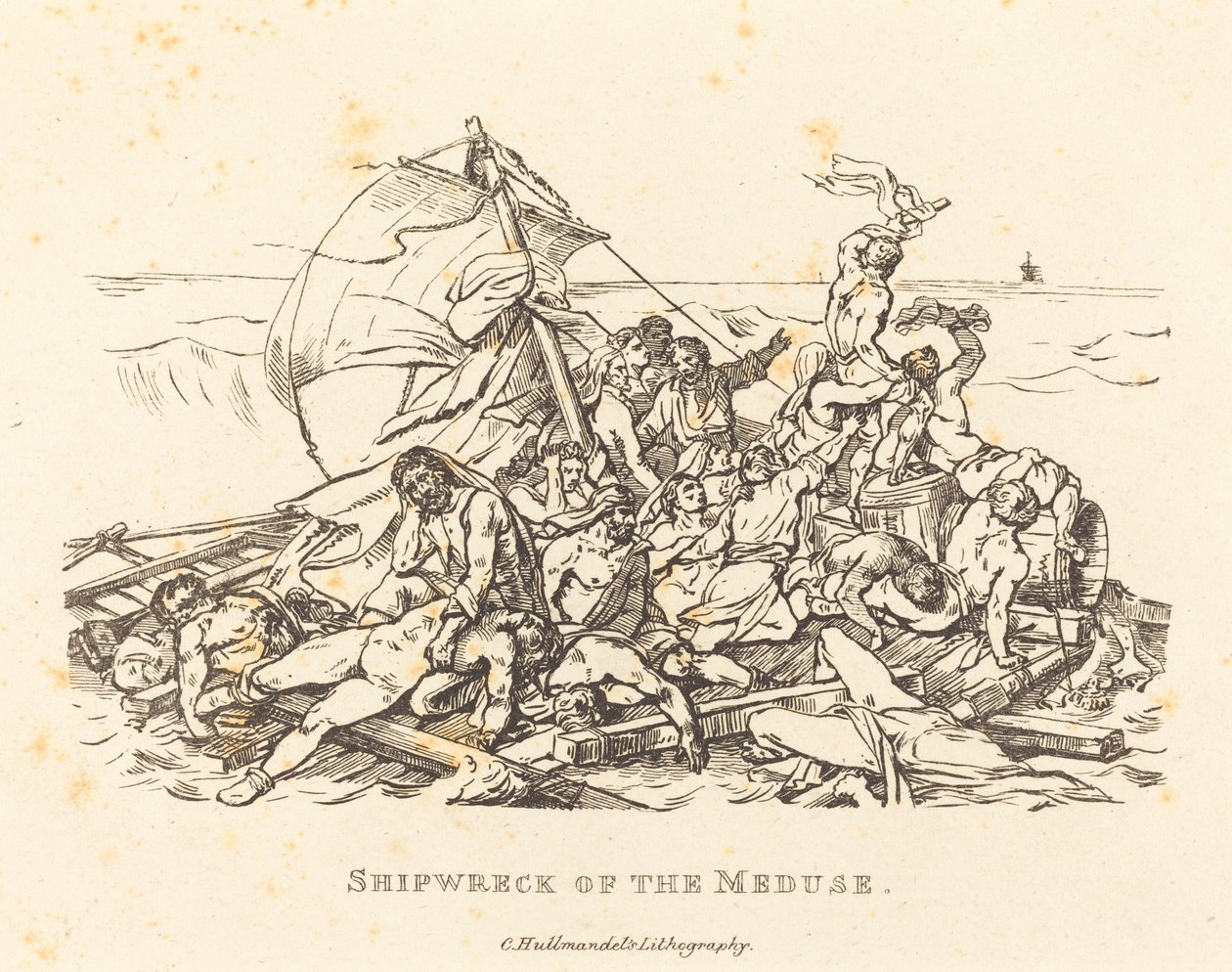 Forlis av Meduse av Théodore Gericault and Nicolas Toussaint Charlet