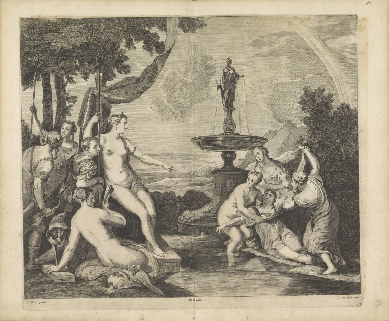 Diana oppdager Callistos graviditet av Théodorus van Kessel