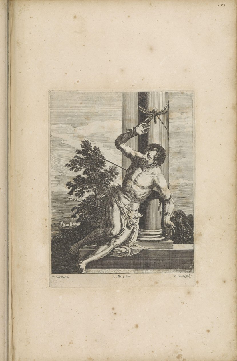 Sankt Sebastians martyrium av Théodorus van Kessel