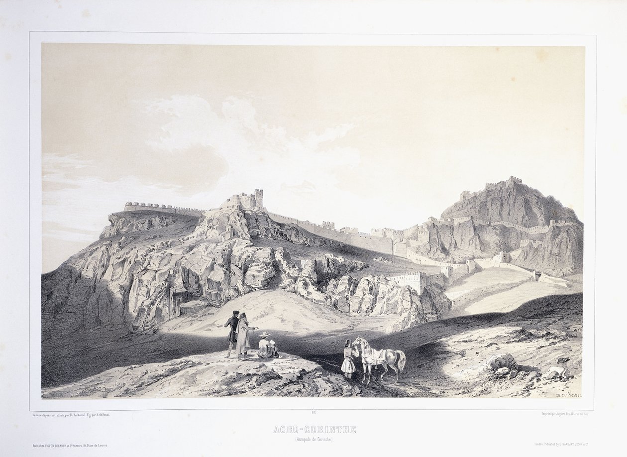Akropolis i Korint av Théodose du Moncel