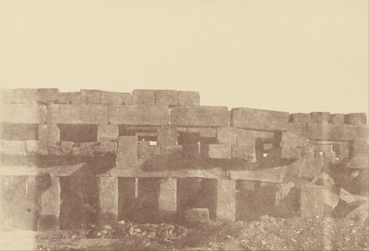 (Nærbilde av Tothmes IIIs Covered Walk, Karnak) av Théodule Devéria