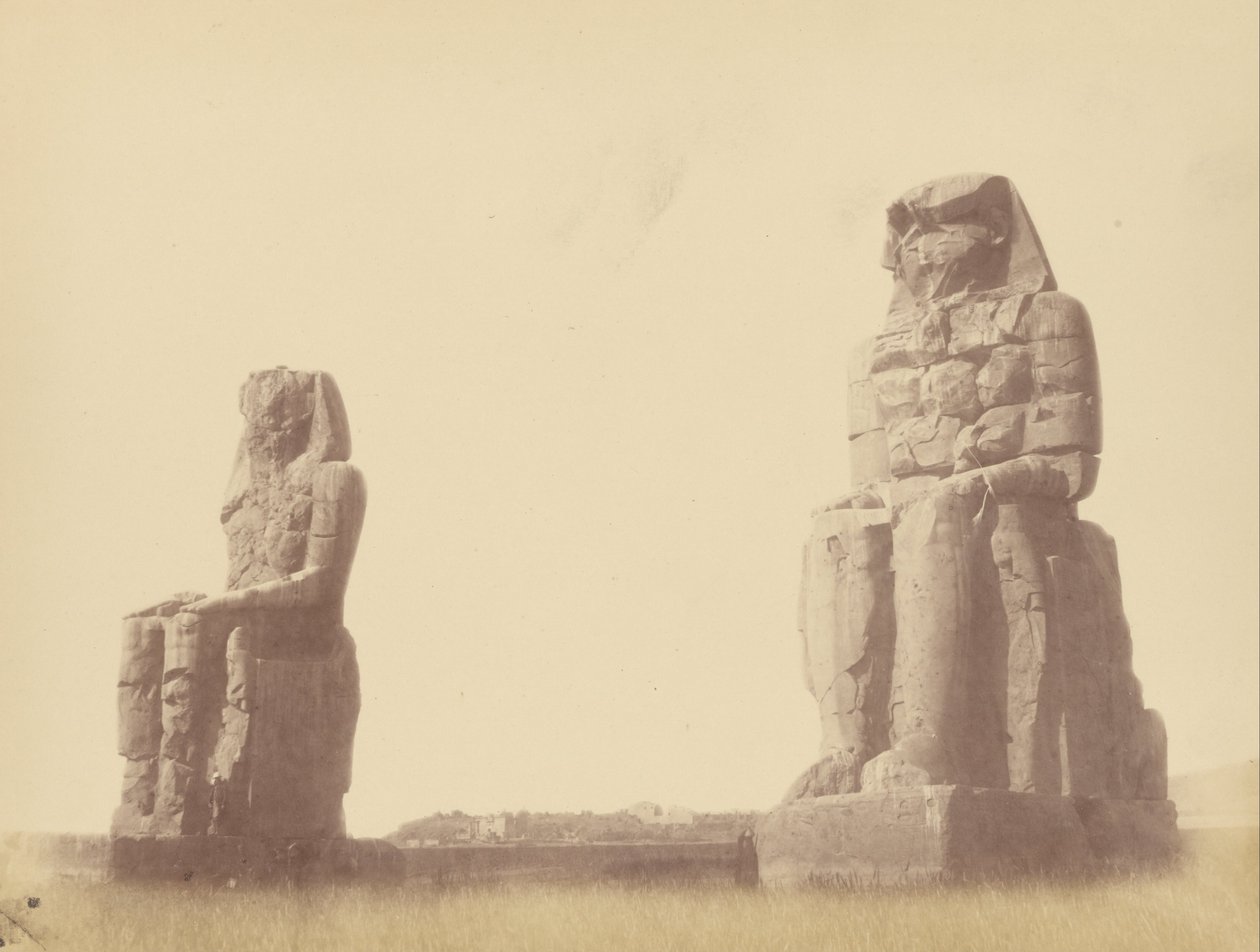 (Kolossen i Memnon) av Théodule Devéria
