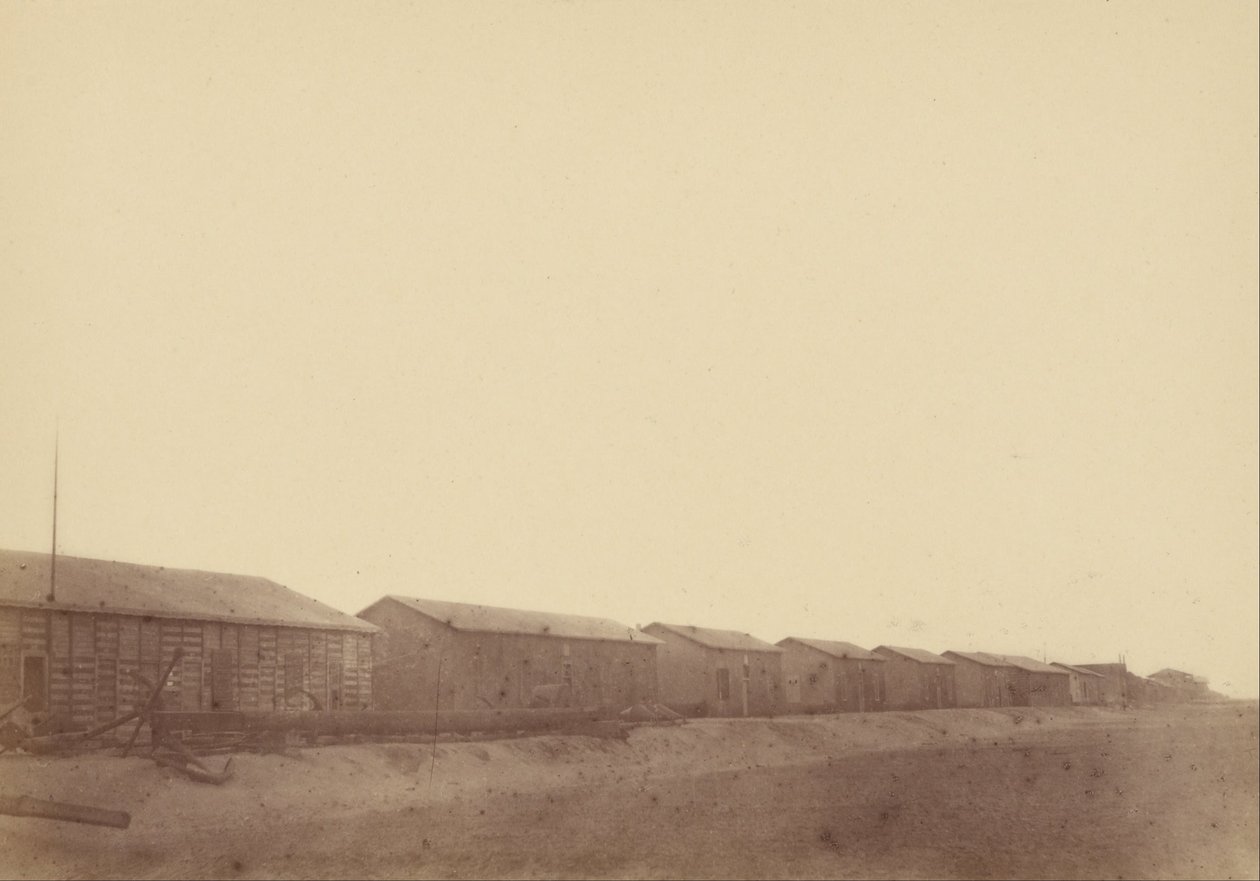 (Landskap med lagre) av Théodule Devéria