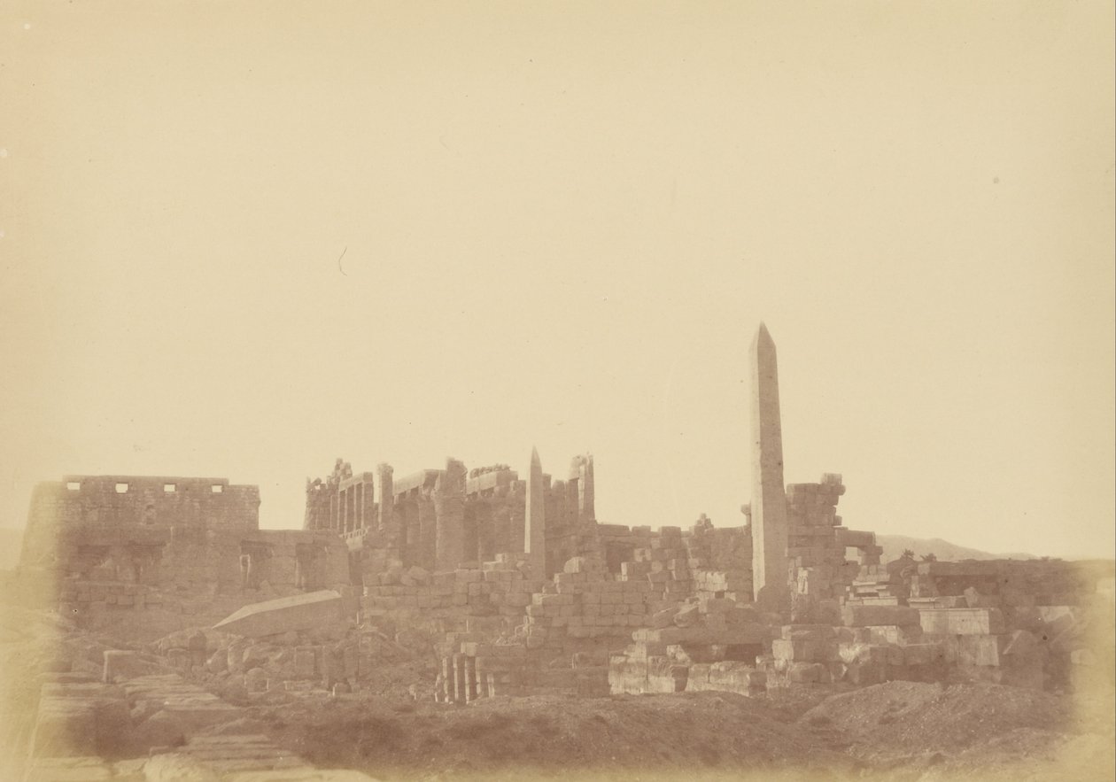 (Oversikt over Palace of Karnak) av Théodule Devéria