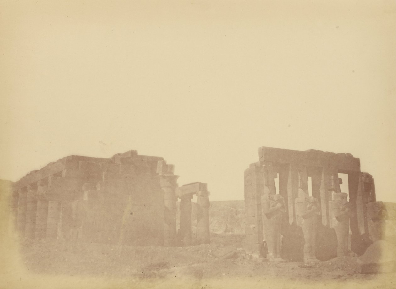 Oversikt over Ramesseum av Théodule Devéria