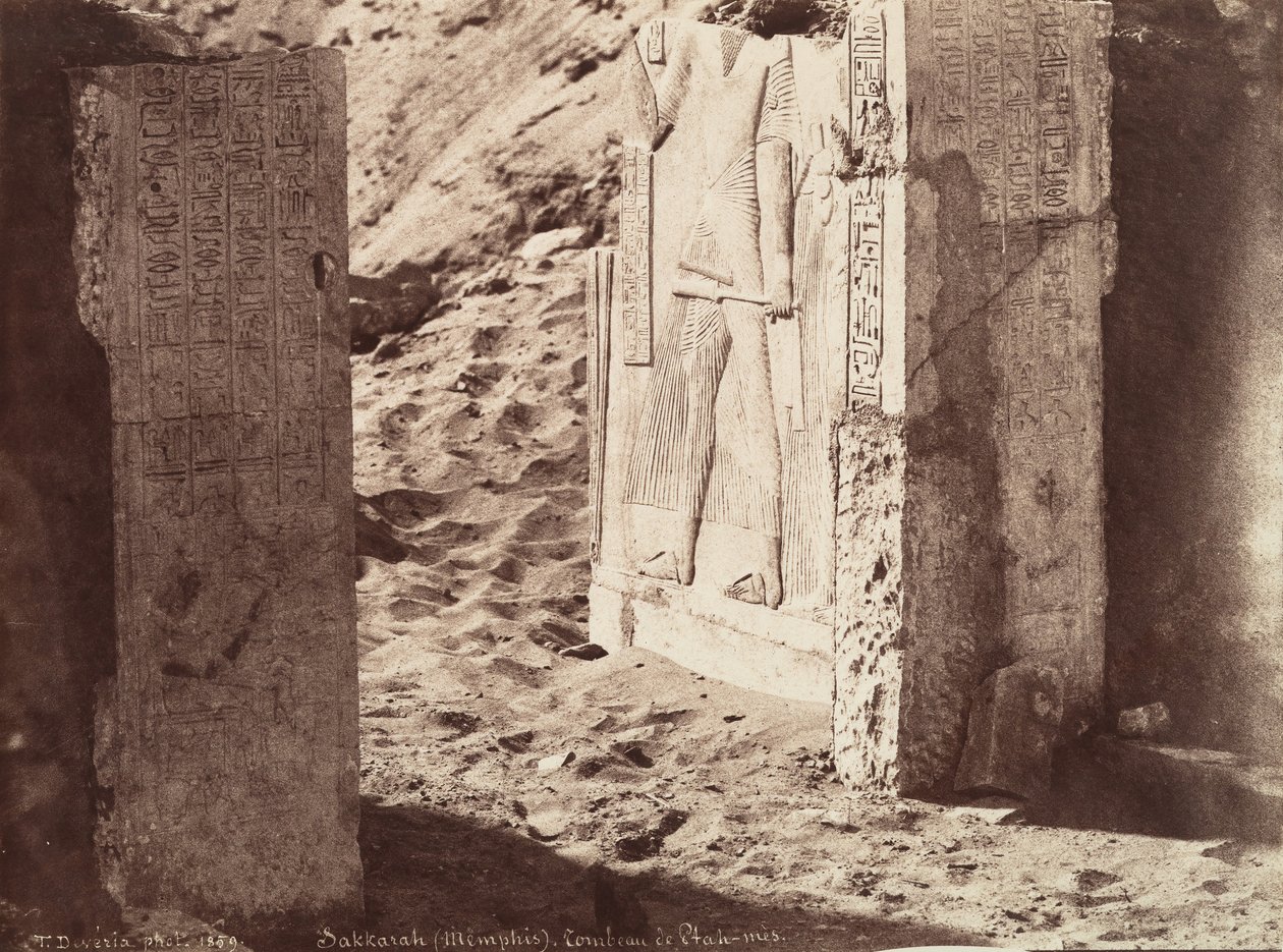 Graven til Ptahmose, Saqqara Memphis, 1859. av Théodule Devéria