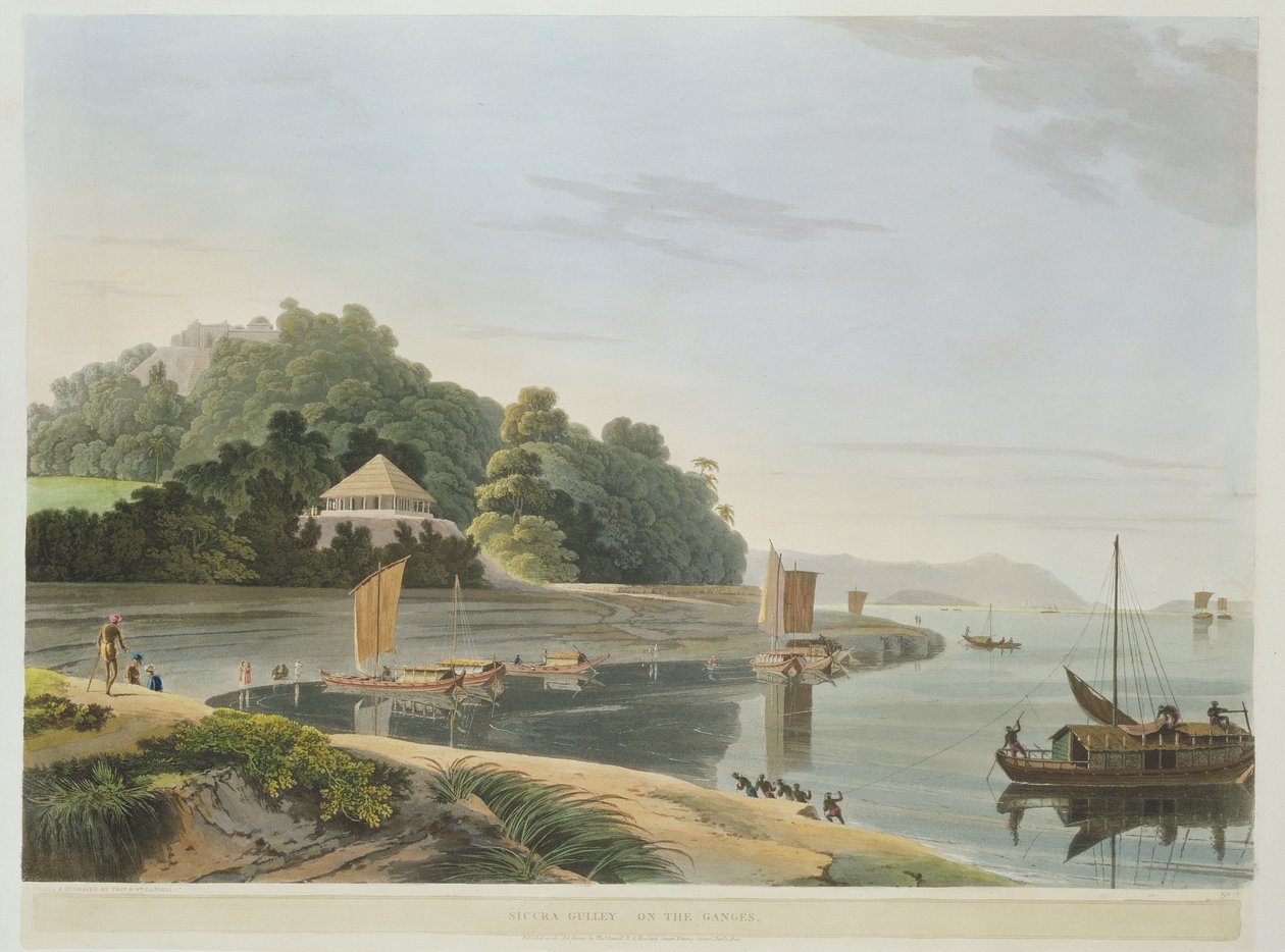 Siccra Gully on the Ganges, plate IX fra del 6 av 
