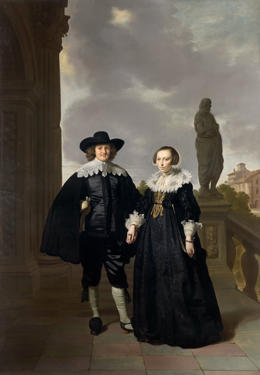 Frederick van Velthuysen og kona, Josina av Thomas de Keyser