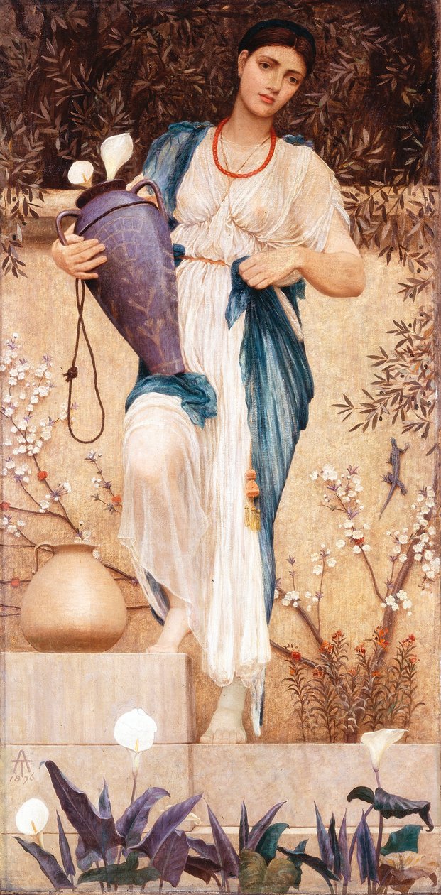 Kvinne med Lillies, 1876 av Thomas Armstrong