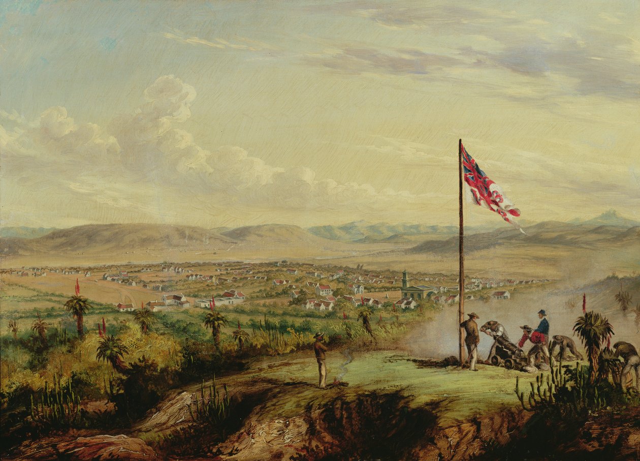 Utsikt over Fort Beaufort av Thomas Baines
