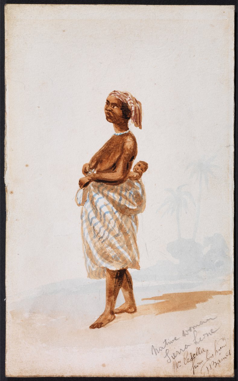 Innfødt kvinne, Sierra Leone av Thomas Baines