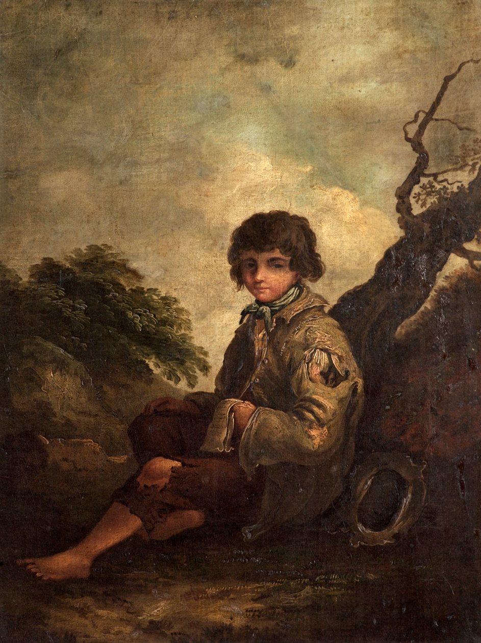 En ung balladesanger av Thomas Barker of Bath