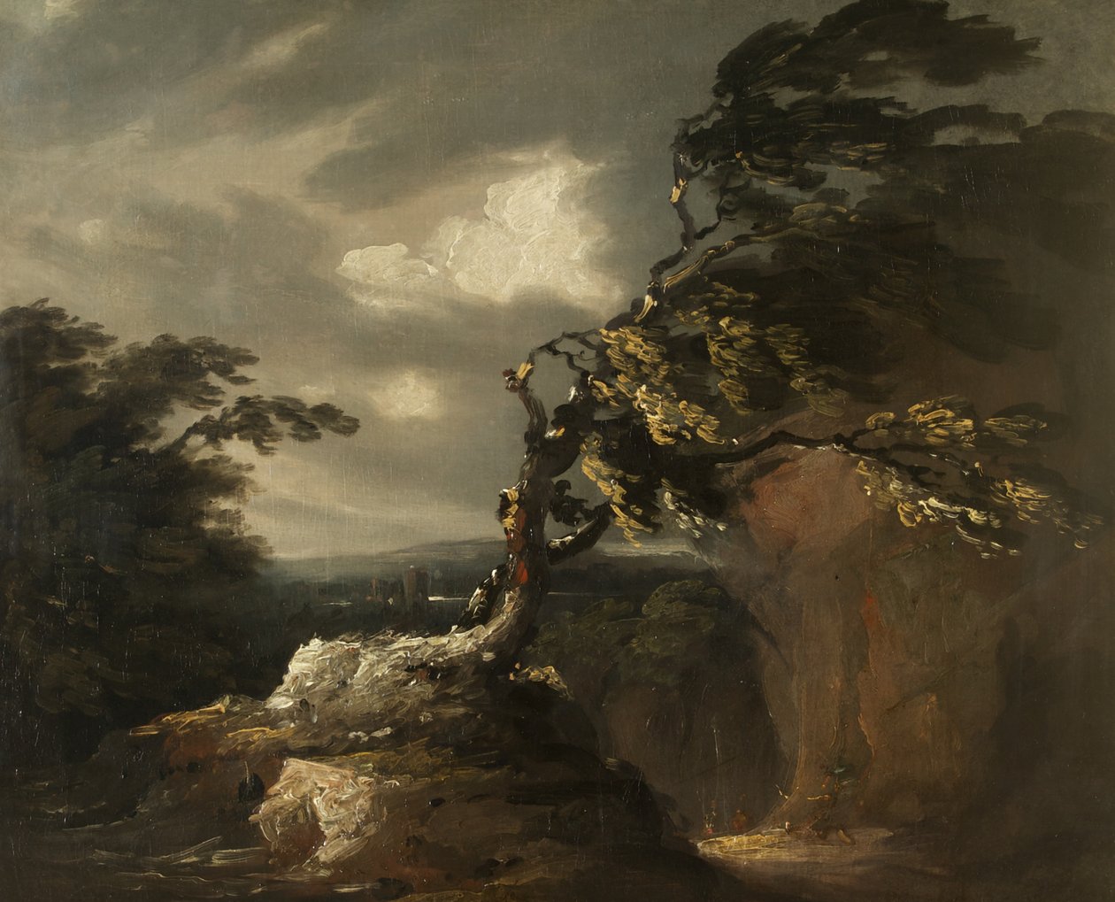 Storm om natten, ca.1800 av Thomas Barker of Bath