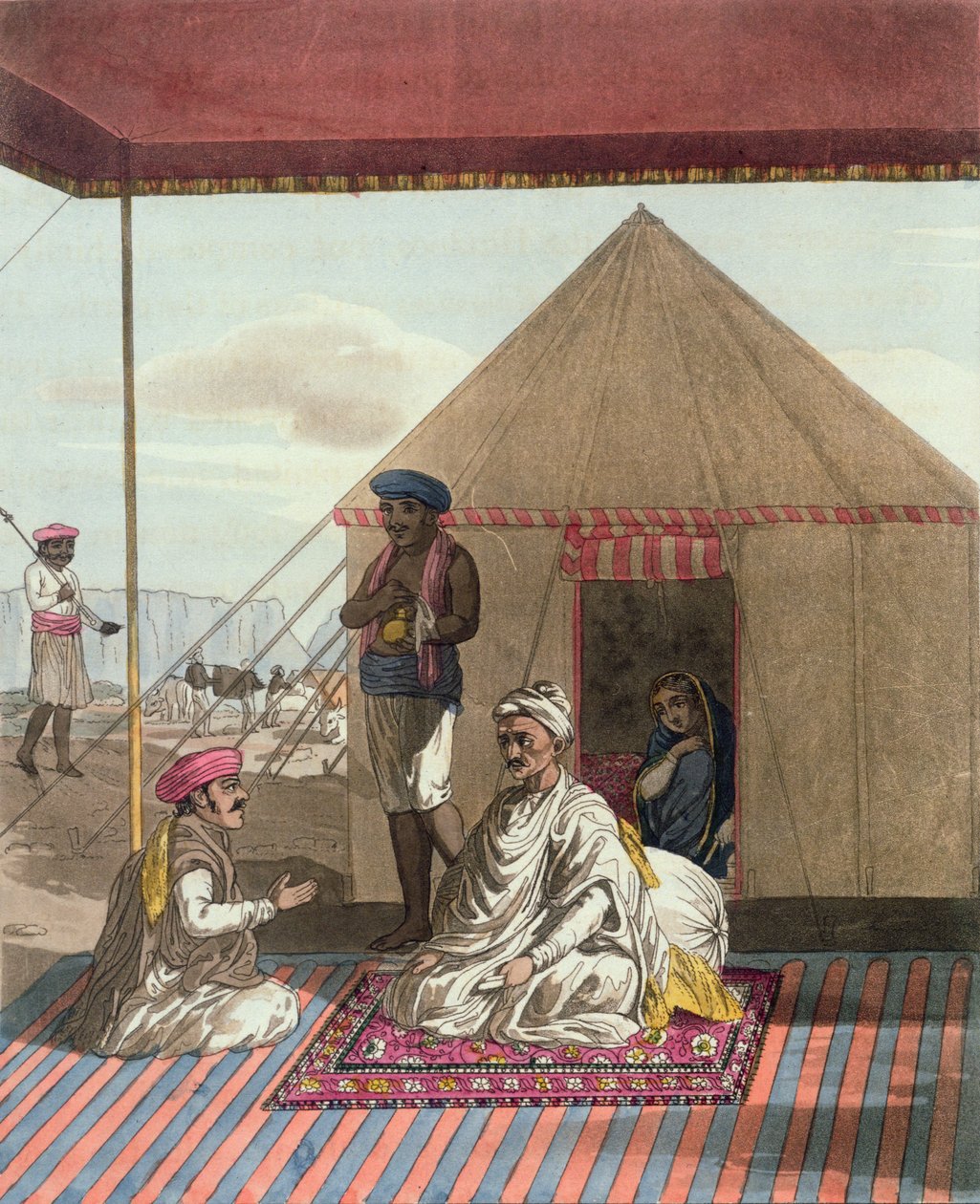 En Mahratta Pandit og hans familie, fra 