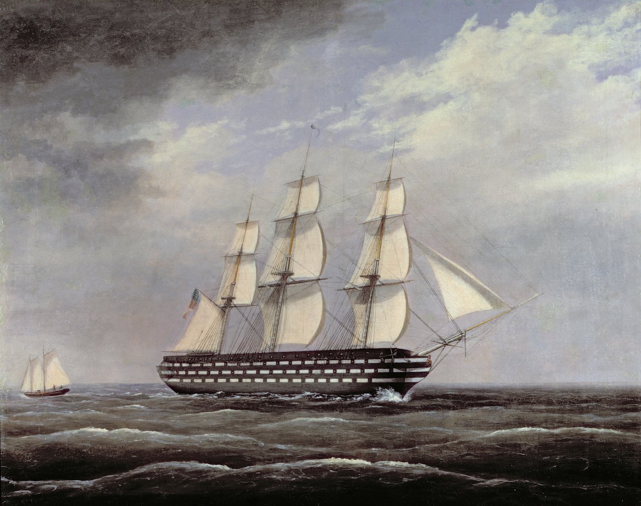 U.S.S. Pennsylvania av Thomas Birch