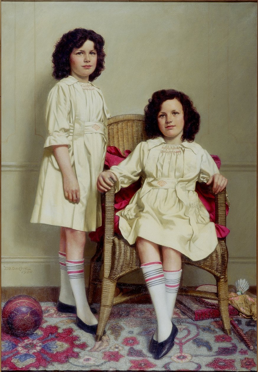 Tvillingene (Winifred og Leonora Reid), 1920 av Thomas Bowman Garvie