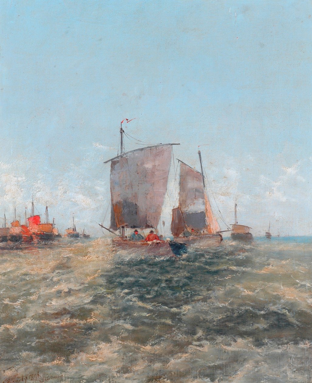 Utenfor den nederlandske kysten, 1896 av Thomas Bush Hardy