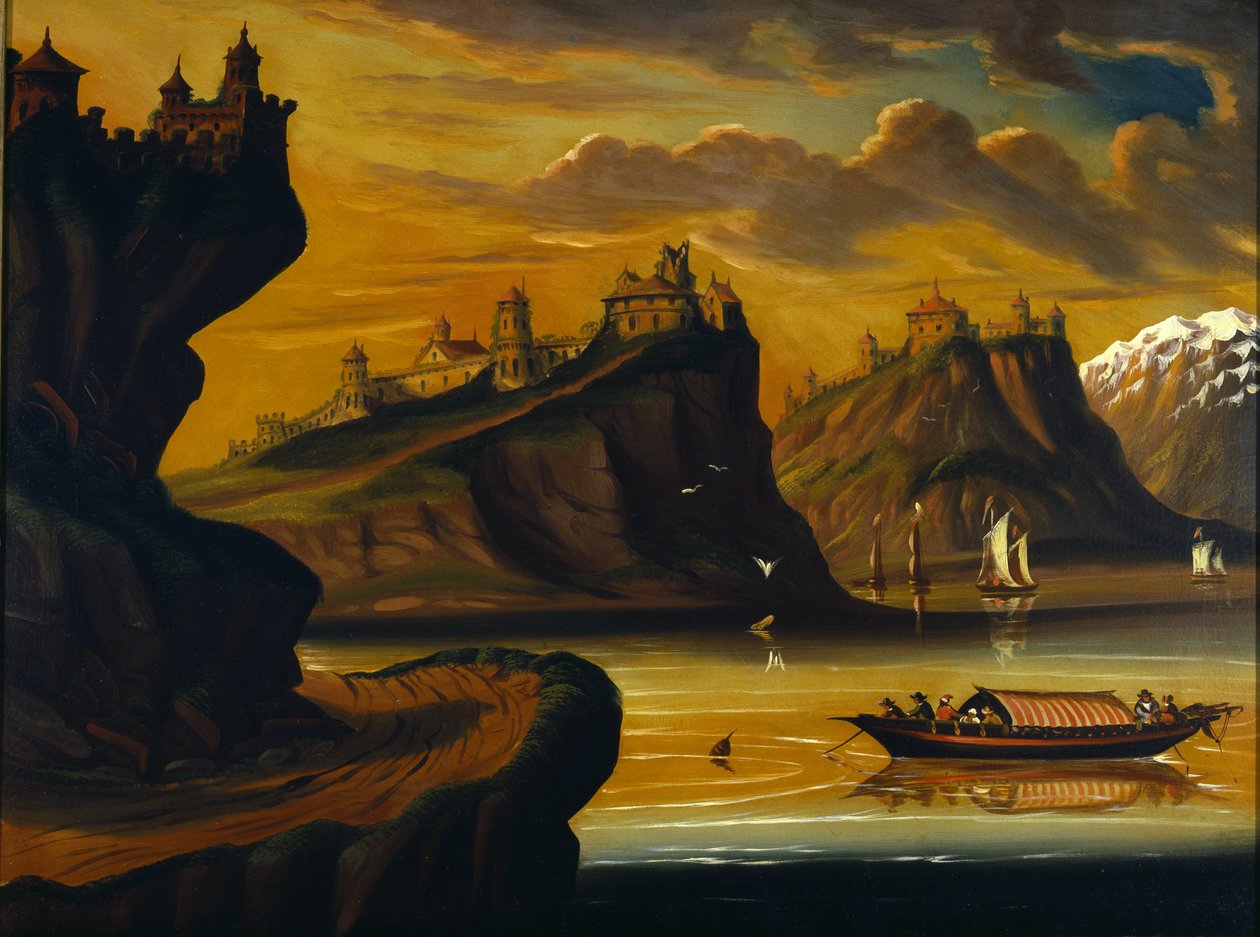 Rhinens slott, ca. 1845-60 av Thomas Chambers