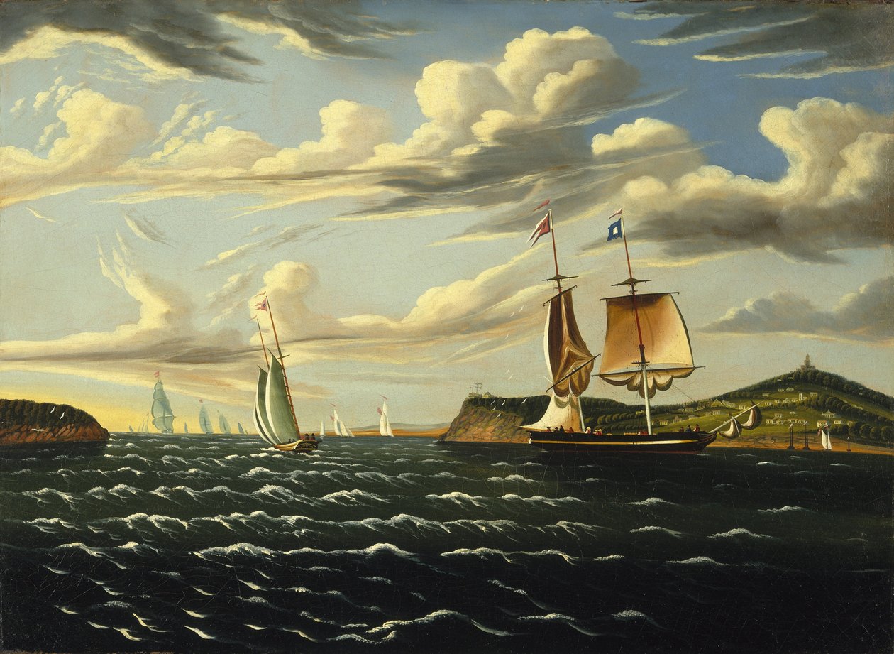 Staten Island and the Narrows av Thomas Chambers