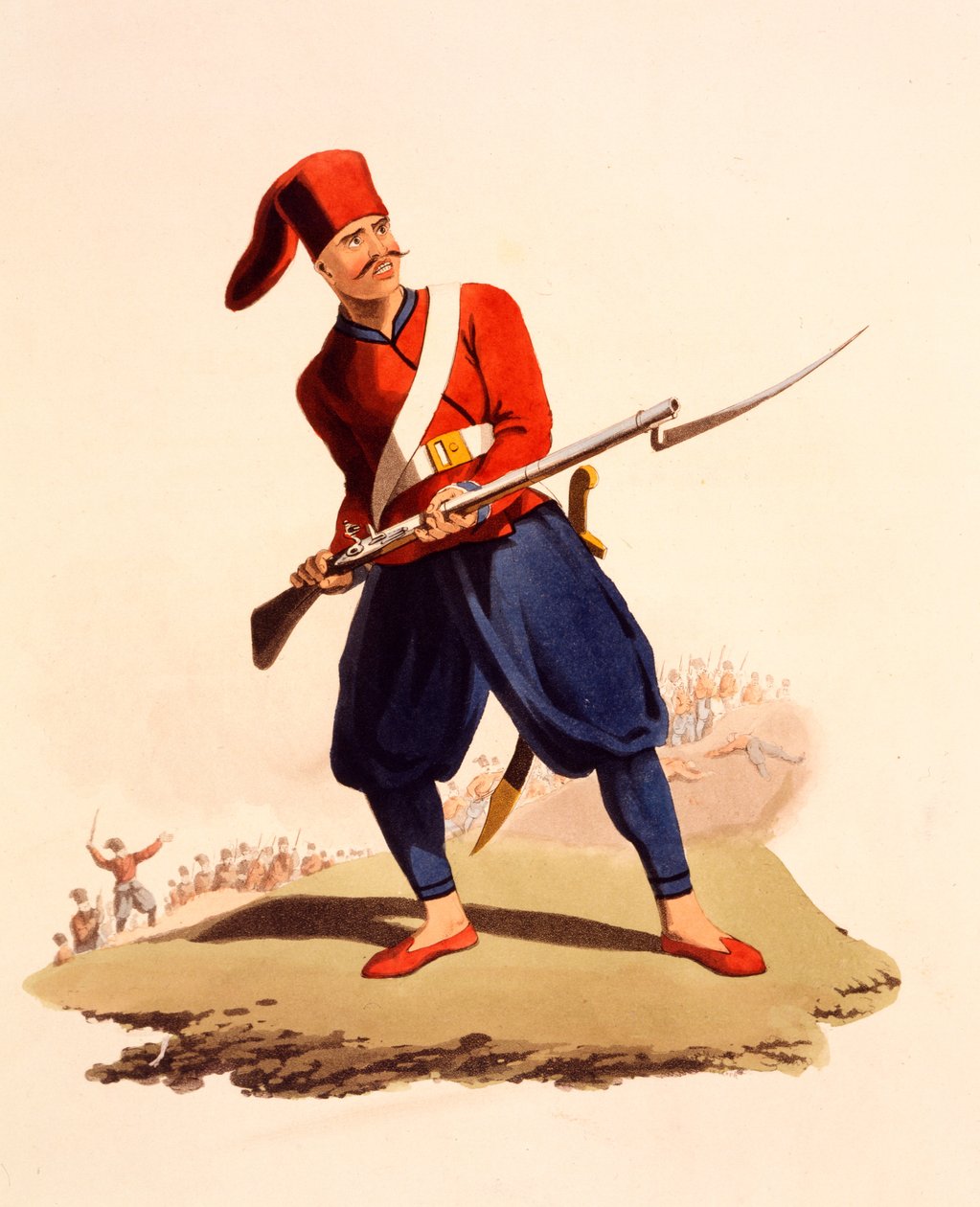 Offiser for European Infantry of Ottoman Army, fra 