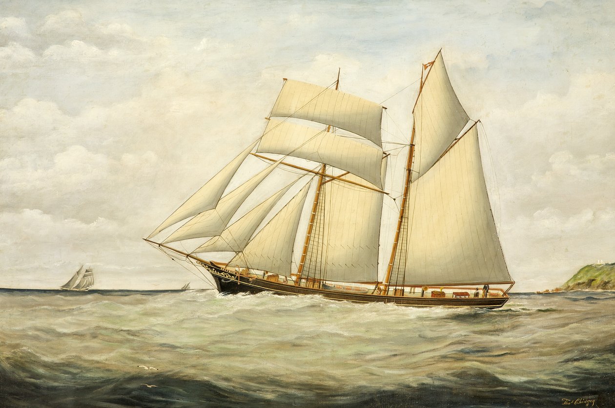 Skonnert Saltram, 1890-1900 av Thomas Chidgey