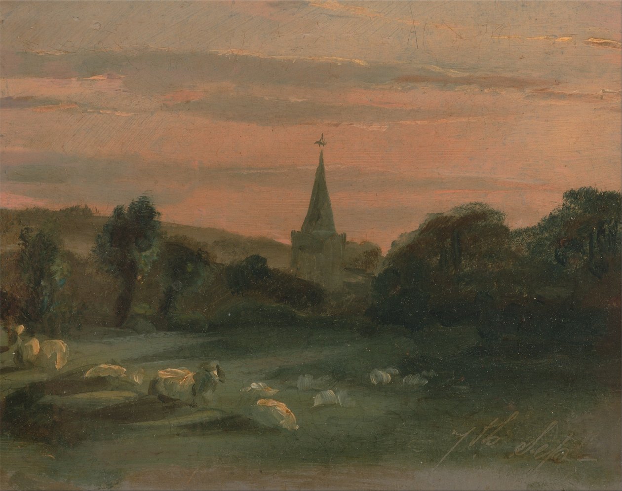 Stoke Poges kirke (recto) av Thomas Churchyard