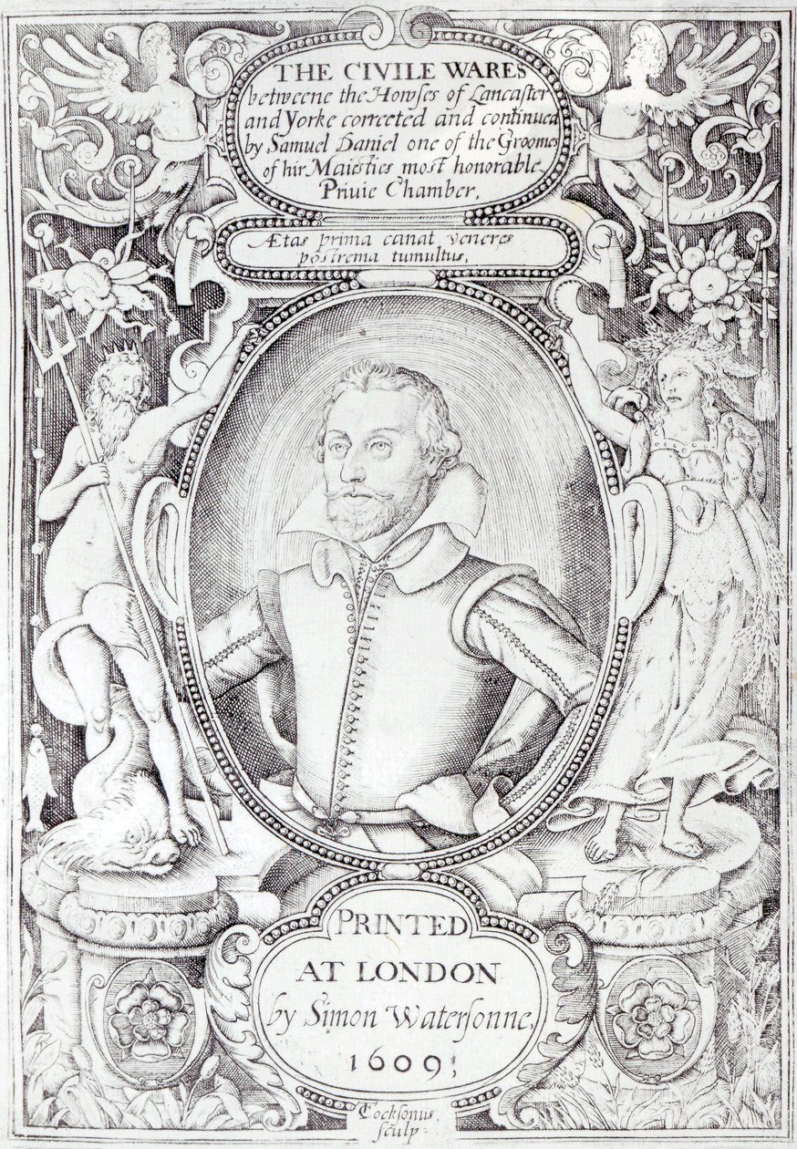 Portrett av Samuel Daniel av Thomas Cockson