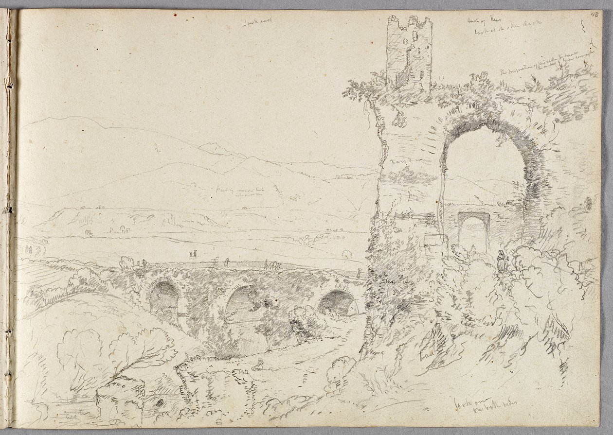 En utsikt nær Tivoli (morgen) 1832 av Thomas Cole