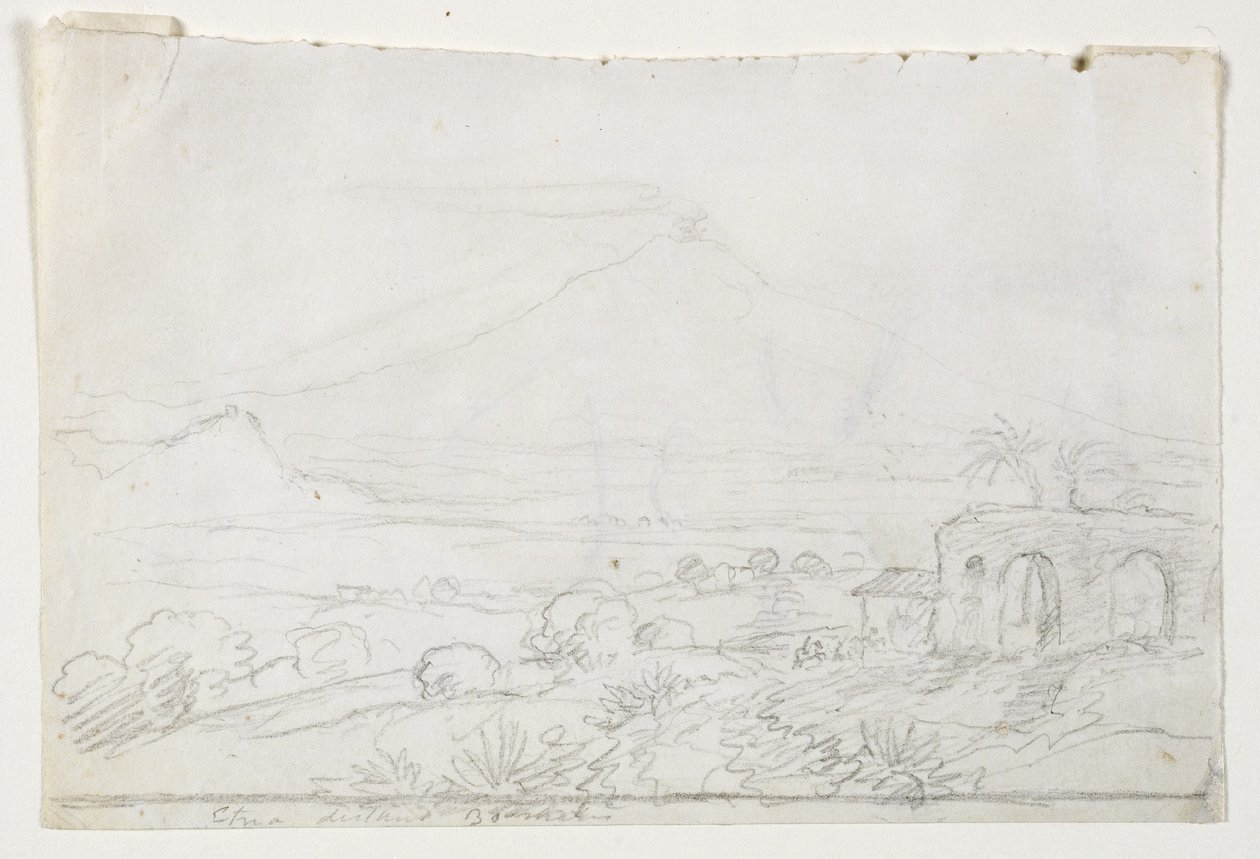 Aetna fra en avstand på tretti mil, 1842 av Thomas Cole