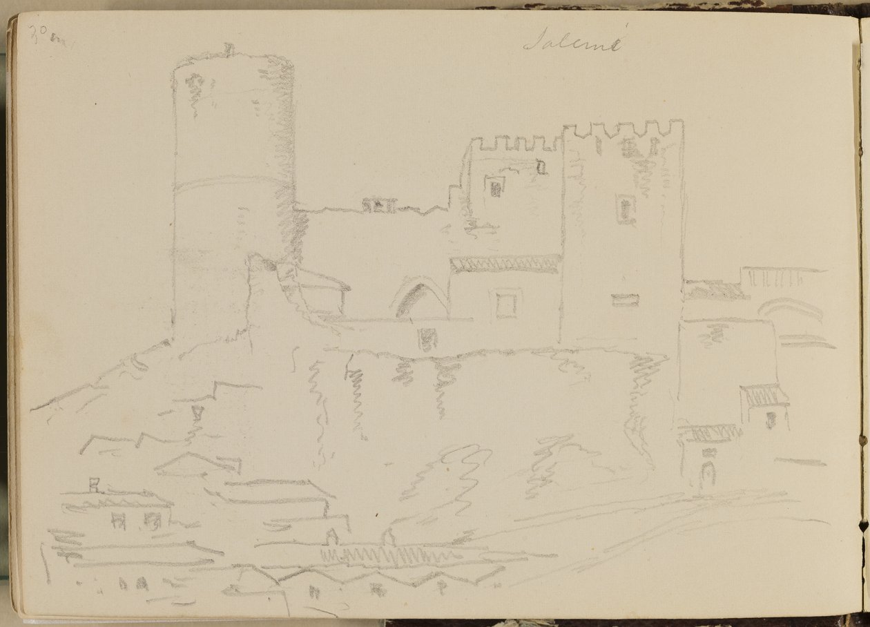 Slottet i Salemi, 1842 av Thomas Cole