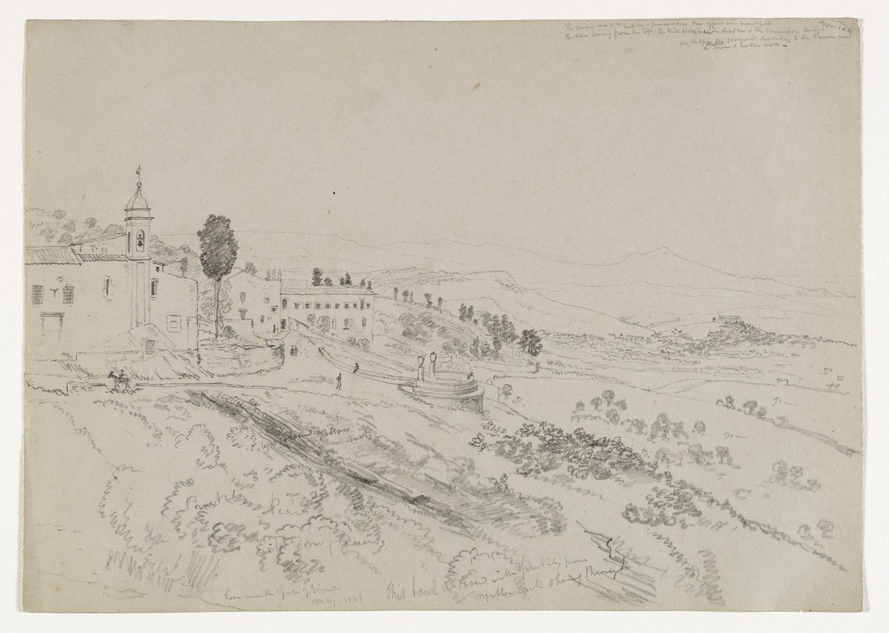 Fra porten til Girgenti, Sicilia, 1842 av Thomas Cole