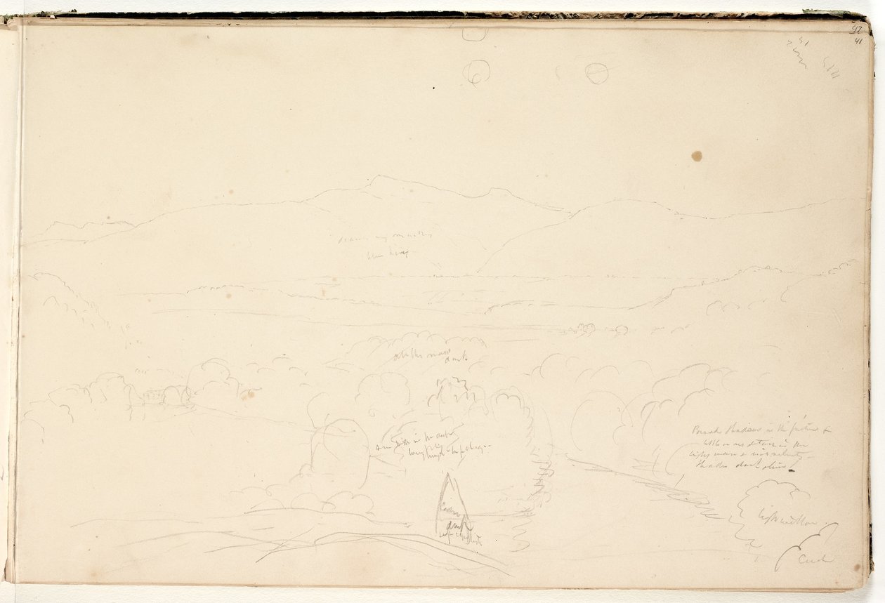 Landskap, 1832 av Thomas Cole