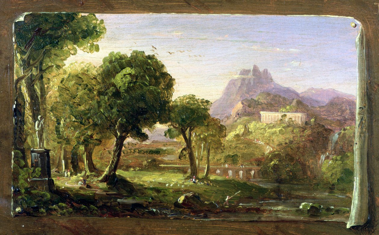 Studie for Dream of Arcadia, 1838 av Thomas Cole