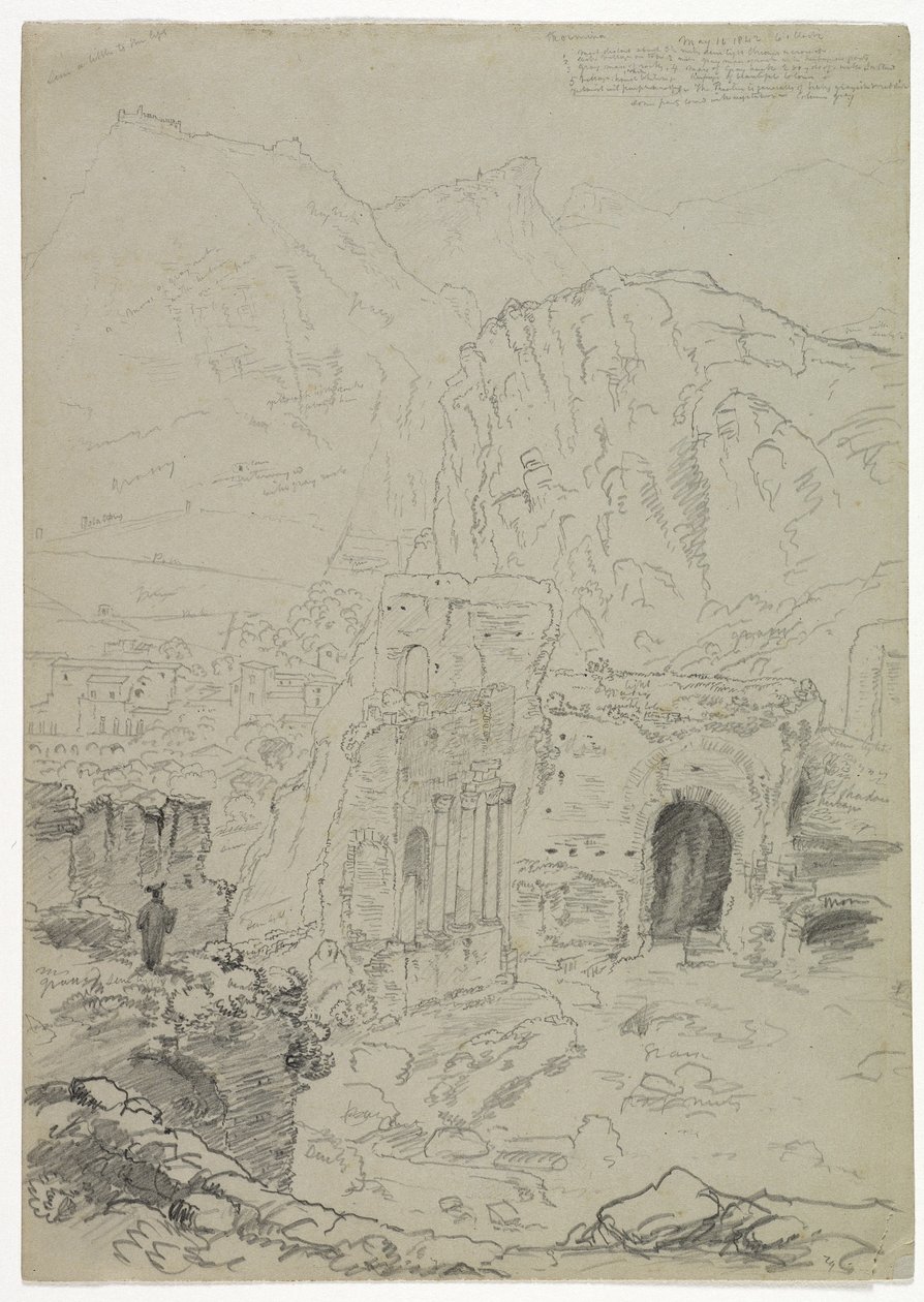 Taormina, Sicilia, 1842 av Thomas Cole