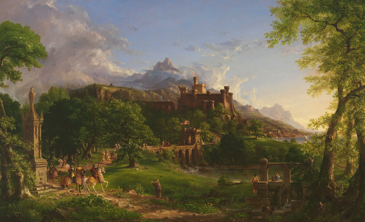 Avgangen, 1837 av Thomas Cole