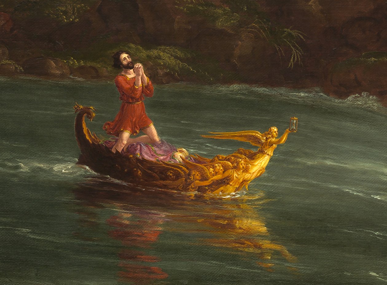 The Voyage of Life: Manhood (detalj) 1842 av Thomas Cole