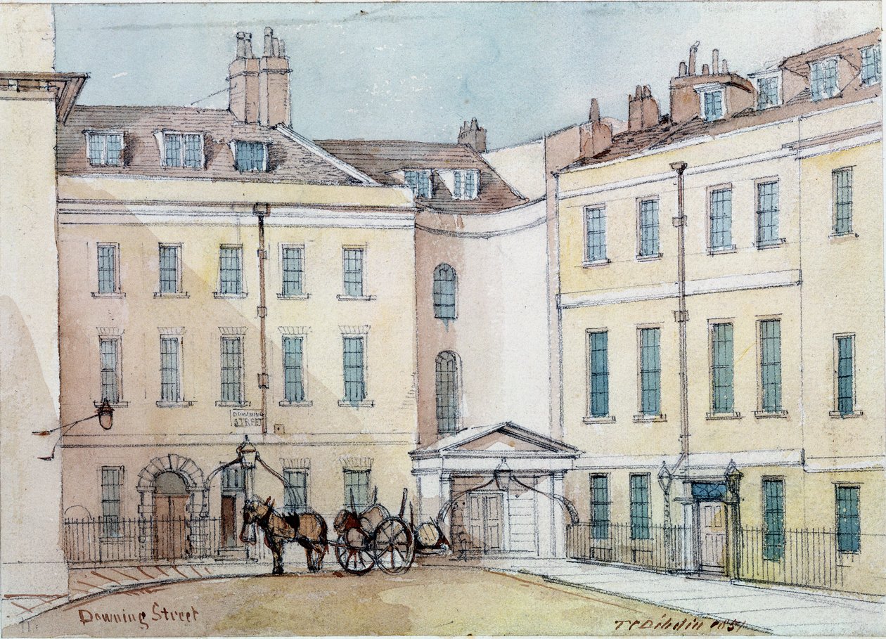 Downing Street, 1851 av Thomas Colman Dibdin