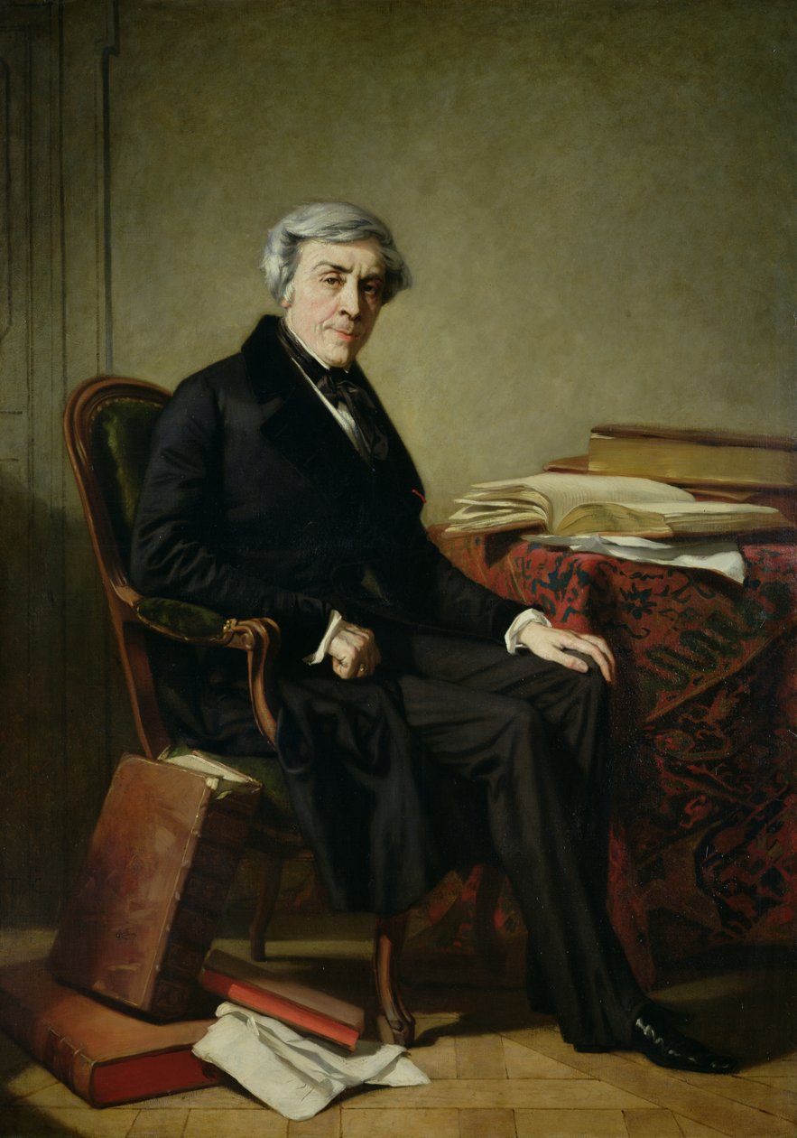 Portrett av Jules Michelet (1798-1874) av Thomas Couture