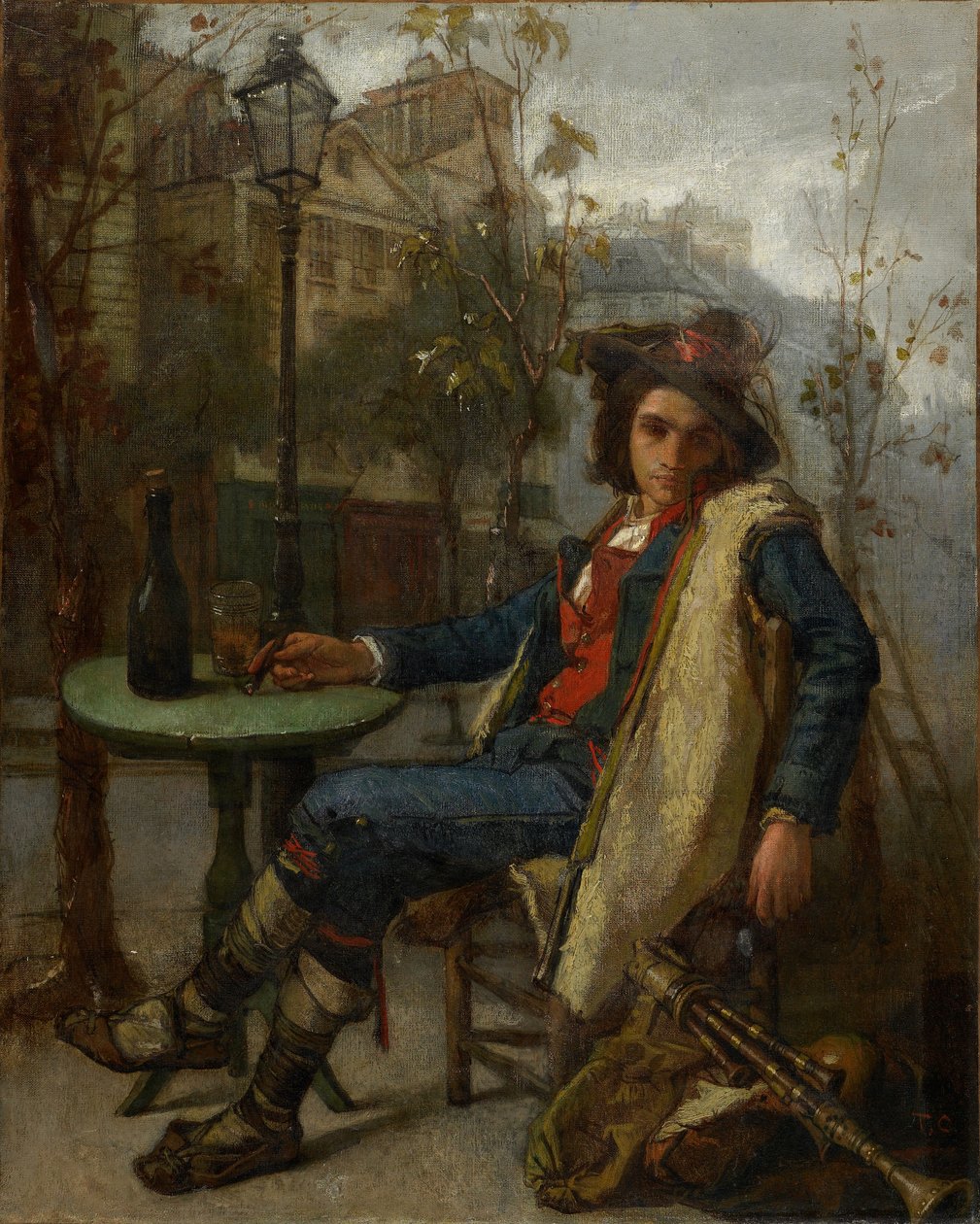 Ung italiensk gatemusiker, ca. 1877 av Thomas Couture