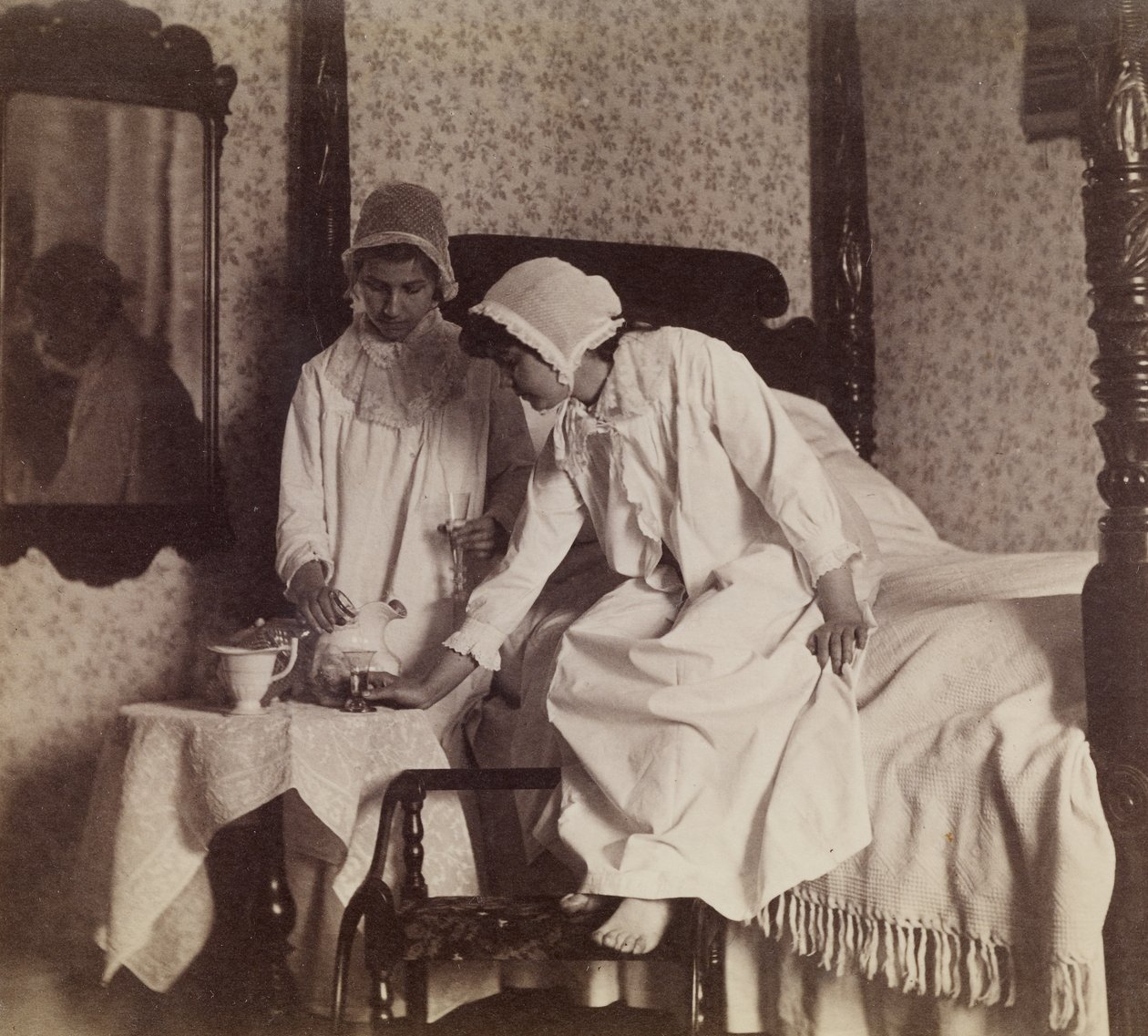 Miss Van Buren and Miss Willoughbly, ca. 1890 (albumin sølvtrykk) av Thomas Eakins