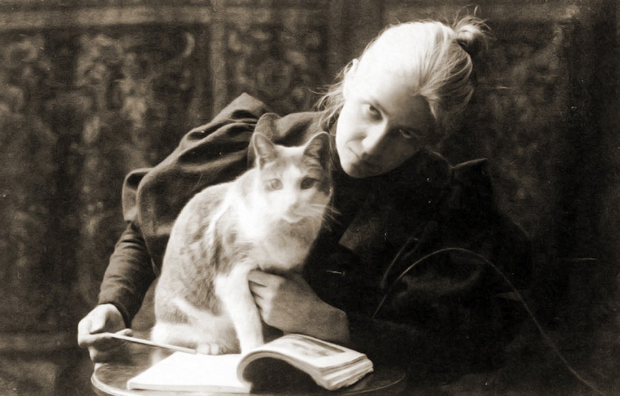 Portrett av Amelia Van Buren, 1889 (sepiafoto) av Thomas Eakins