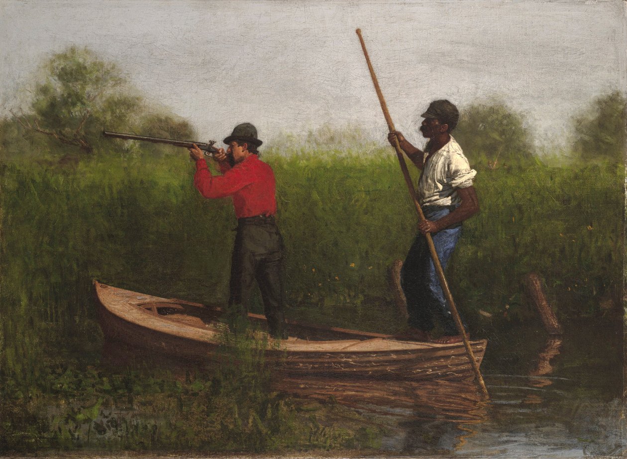 Jernbaneskyting på Delaware, 1876 av Thomas Eakins