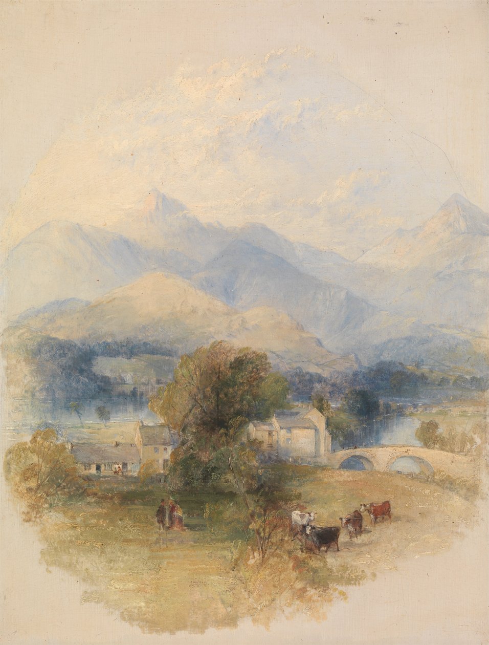 Utsikt fra Mr. Southeys House, Keswick av Thomas Creswick