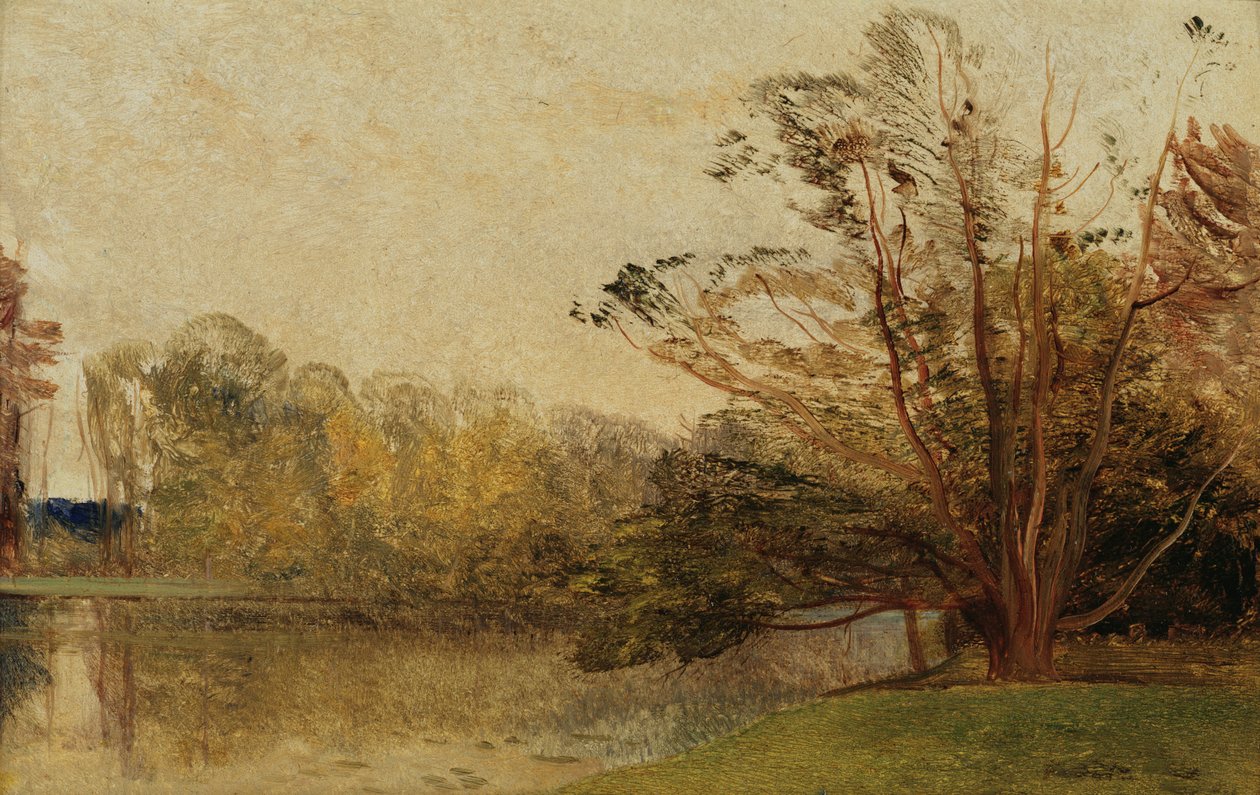 Utsikt i Painshill Park, Surrey av Thomas Creswick