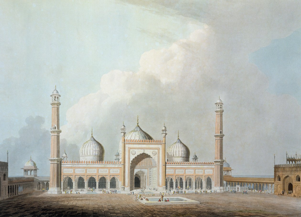 The Jummah Musjed, Delhi, plate XXIII fra 