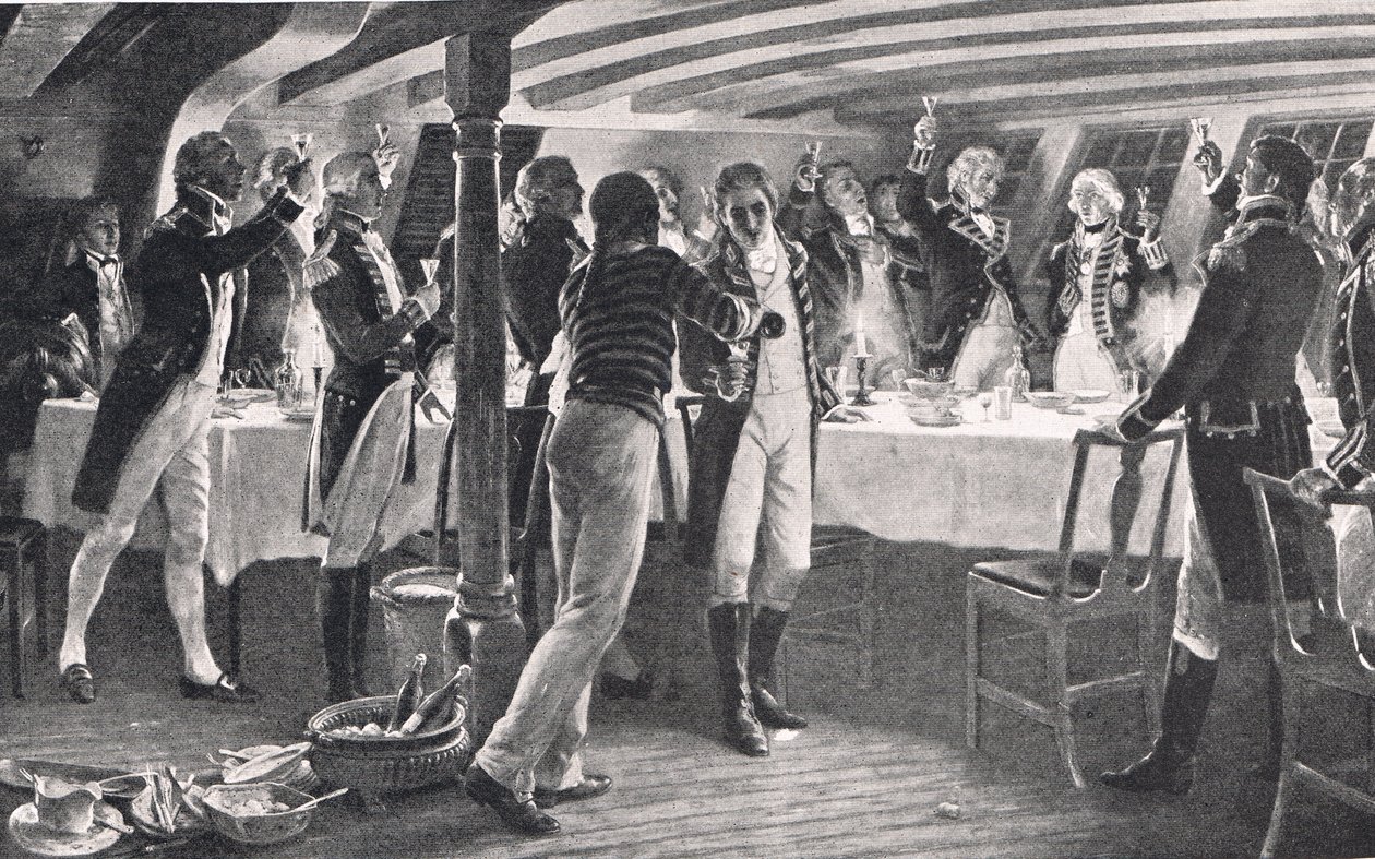 The Evening Before The Battle of Copenhagen, illustrasjon fra 